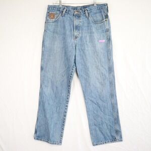 Cinch Jeans Mens 36x30 Bronze Label Slim Fit Western Cowboy 5-Pocket Denim Blue